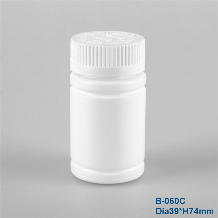 60ml circular food grade health product plastic bottle