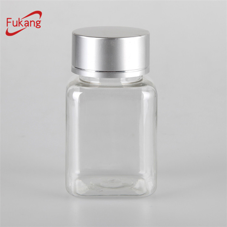 100ml square health product plastic bottle