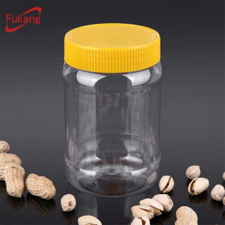 450ml circular transparent nut food grade plastic bottle