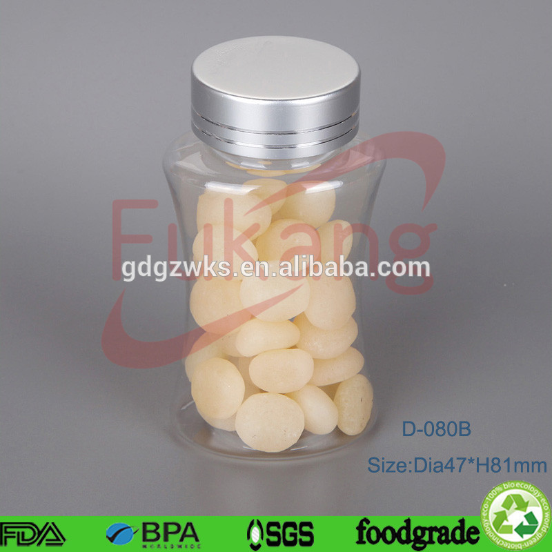 150ml circular green PET health product plastic bottle