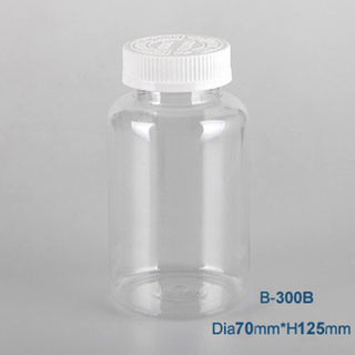 300 milliliter capsule pill circular health product plastic bottle