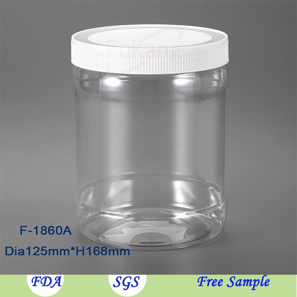 2.8L circular food grade plastic bottle