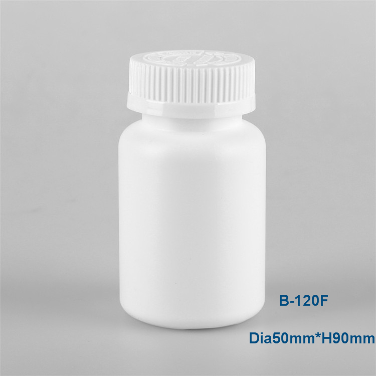 120ml circular tablet health product plastic bottle