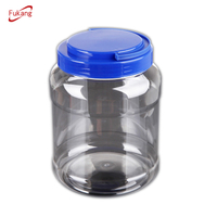 2800ml round plastic food bottle with a hand-held lid