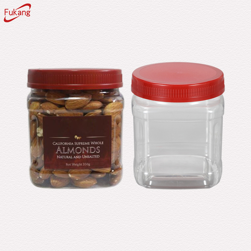 Designer Transparent PET Food Container Jar