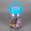 800ml round plastic food bottle with a hand-held lid