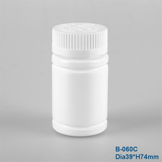 60ml circular food grade health product plastic bottle