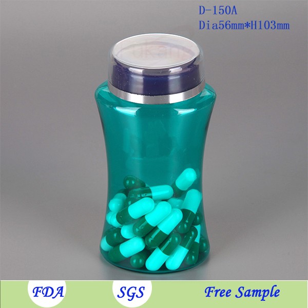 200ml circular vitamin health product plastic bottle