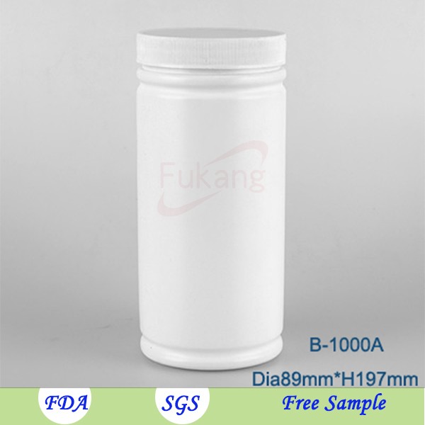 2.5L wide mouth White HDPE Rounds Plastic jar bottles for packaging Animal Food