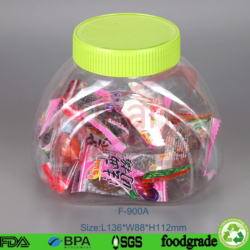 PET plastic candy jar wholesale Kid Stationery Jar for packaging jigsaw puzzle