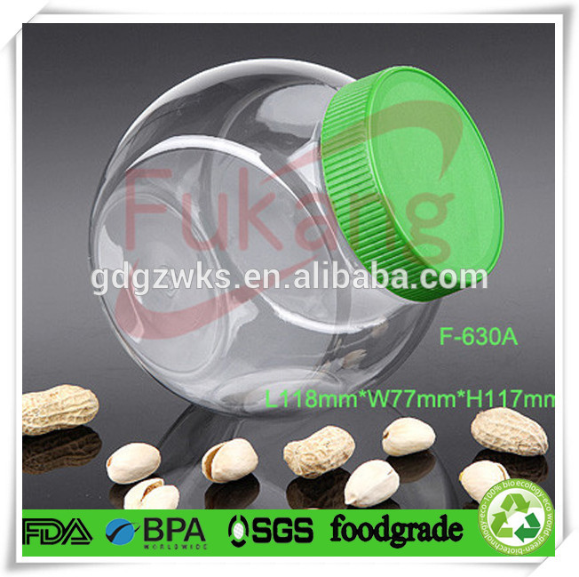 630ml spherical food plastic bottle