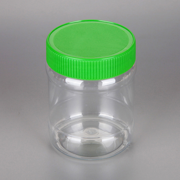 High quality screw cap plasticsmall empty jam bottle PET plastic jar