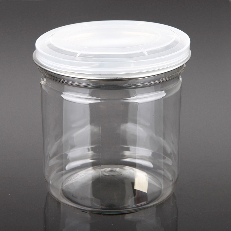 300ml, 400ml, 500ml pet plastic easy open can for candy/ dry food