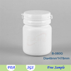 110ml PET material easy pulling lid chewing gum bottle/pill /capsule bottle food grade white bottle