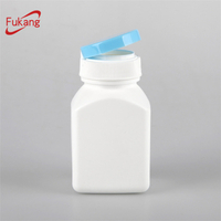 120cc tablet capsule square health product plastic bottle