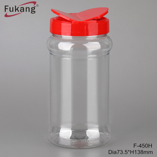 450ml round Plastic Spice jar for black pepper powder