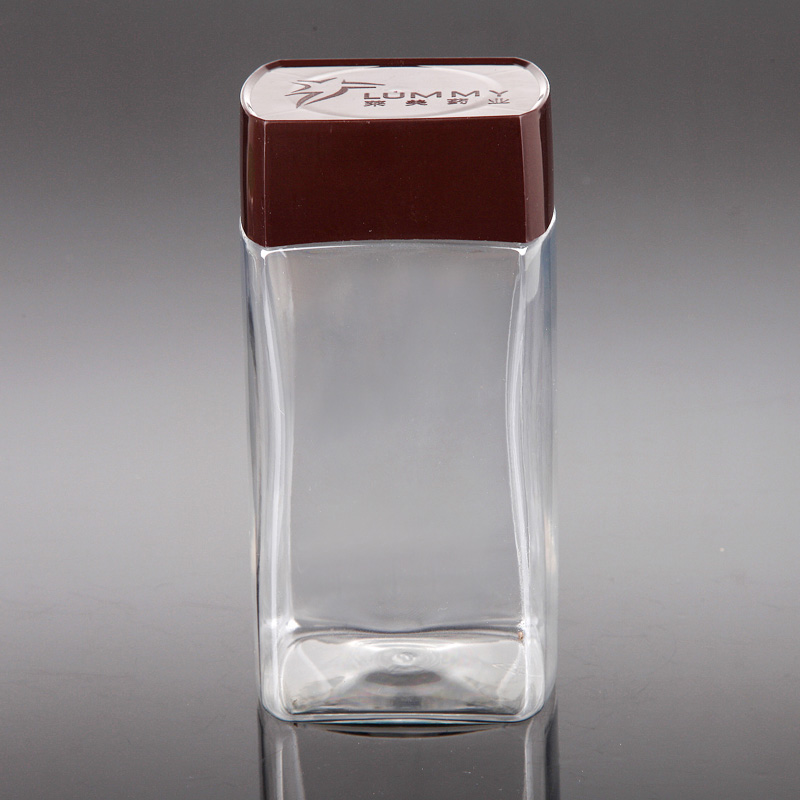 Manufacturer PET Clear Empty Plastic Jar With Plastic Lids