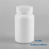 150ml circular capsule health product plastic bottle