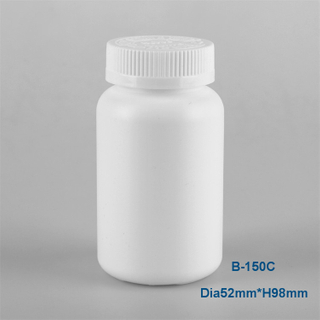150ml circular capsule health product plastic bottle