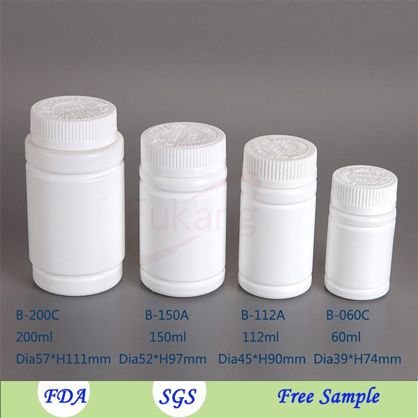 60ml circular food grade health product plastic bottle