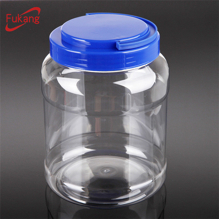 2.8L circular food grade plastic bottle