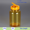250ml circular food grade health product plastic bottle
