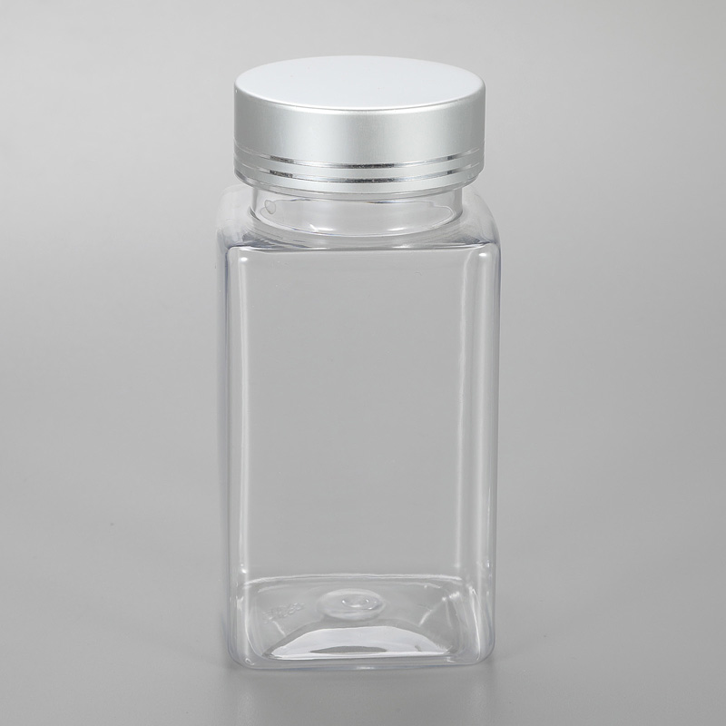120ml square plastic pet bottle clear for medicine ,4oz pet bottle