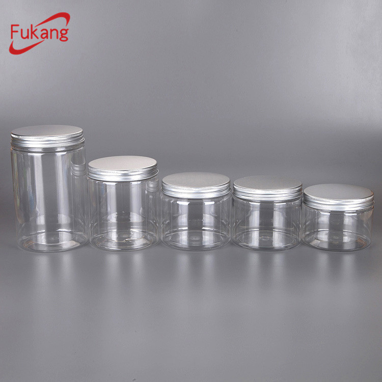 Wholesale 450ml High Quality Newly Design Empty Easy open end food grade Plastic Lid Hermetic flower tea Storage Jar