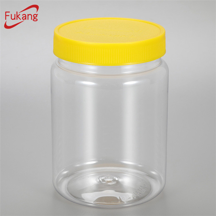 450ml 15oz PET Jar for Honey, Cylinder Honey Jars/Jam Jar