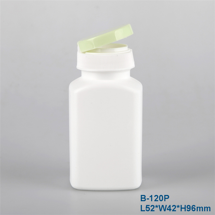 120ml circular calcium tablet vitamin health product plastic bottle