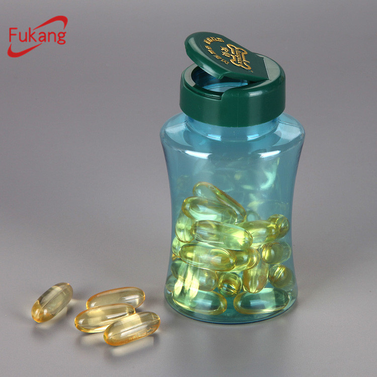 100ml pet bottle, pet supplement bottle 100cc with 38/400 silver cap for medicine