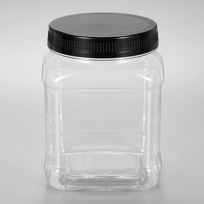 Custom food can packaging bottle empty PET plastic food jar