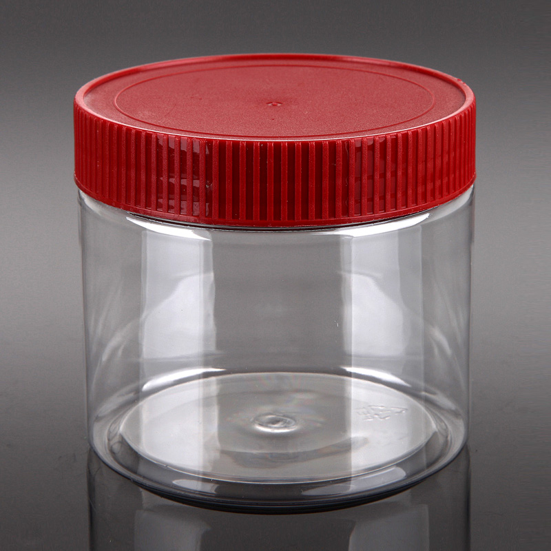 450ml round food plastic bottle with hand-held lid