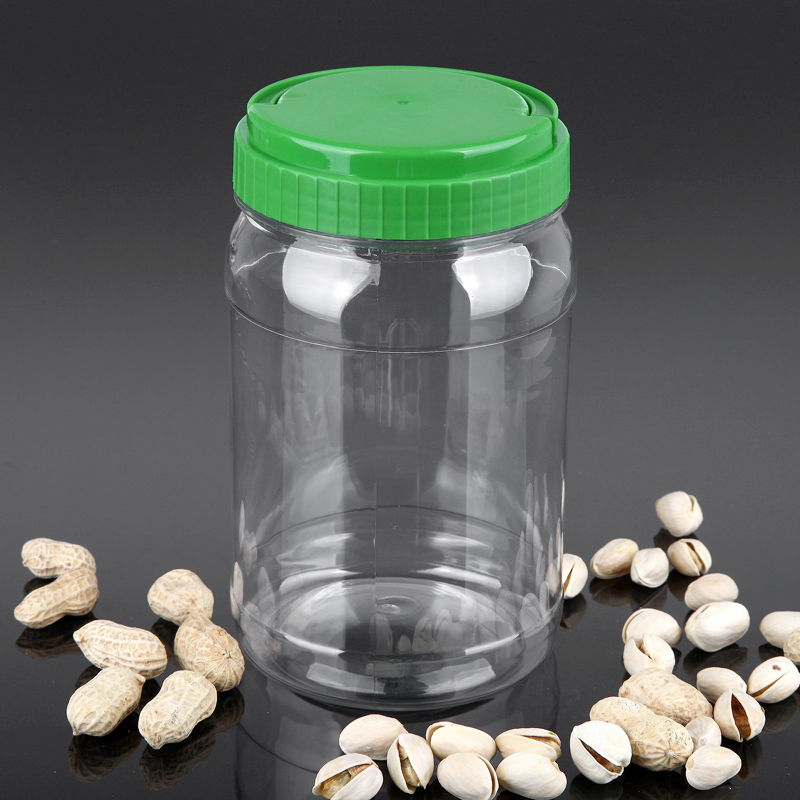 1000ml round nut food plastic bottle