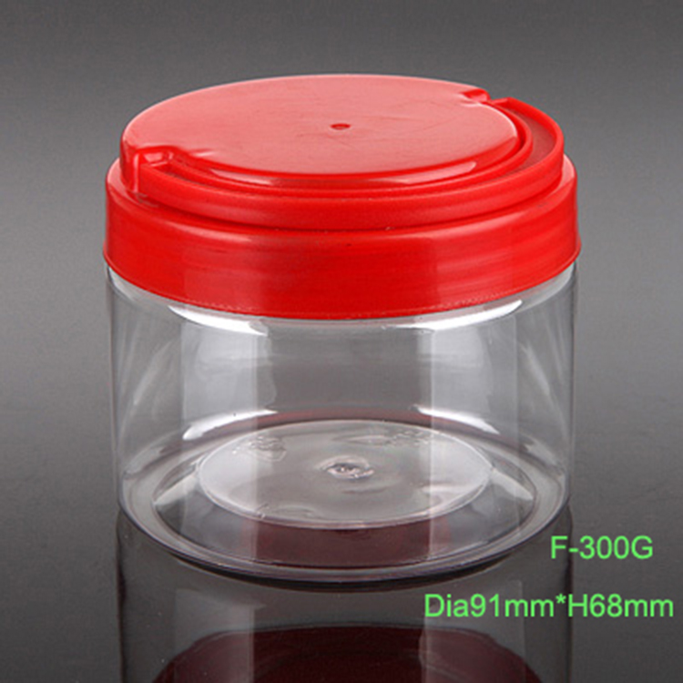 300ml round nut food grade plastic bottle
