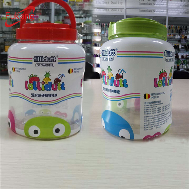 3 litres clear plastic bottle and cookies jars food grade