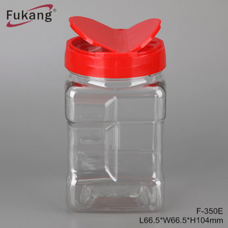 350ml square seasoning plastic bottle