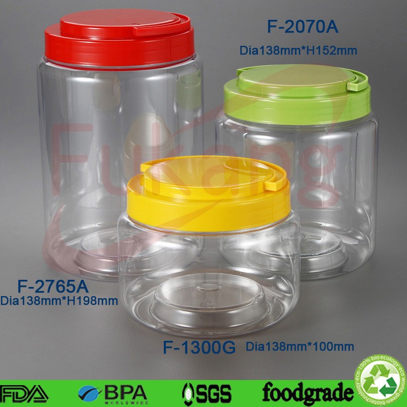 270ml circular food plastic bottle