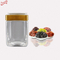 Square 2 litre candy plastic jars, Large Plastic Pet Jar for Dry Nuts