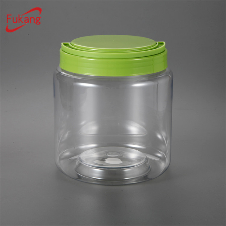 1860ml circular food plastic bottle