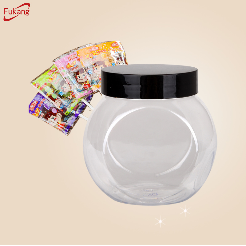PET round plastic containers packaging cosmetic cream jar clear plastic jars