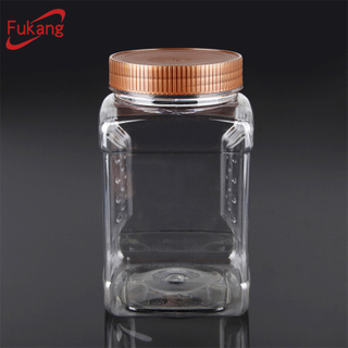 1500ml square food grade plastic bottle
