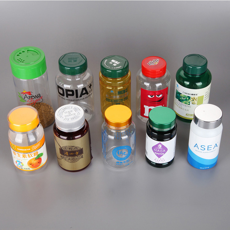 all kinds of plastic medicine bottle , PET / HDPE pill container with FDA certification Dongguan China manufacturer