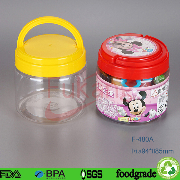 450ml circular food grade plastic bottle