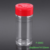China supply 200ml pet plastic clear spice white pepper powder bottle with toothpick cap