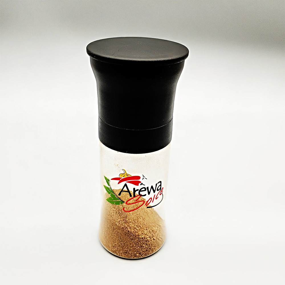 China manufacturer PET spice jar plastic spice powder jar with lids