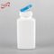 190cc Square White Plastic Medicine Bottle with Flip Top Cap