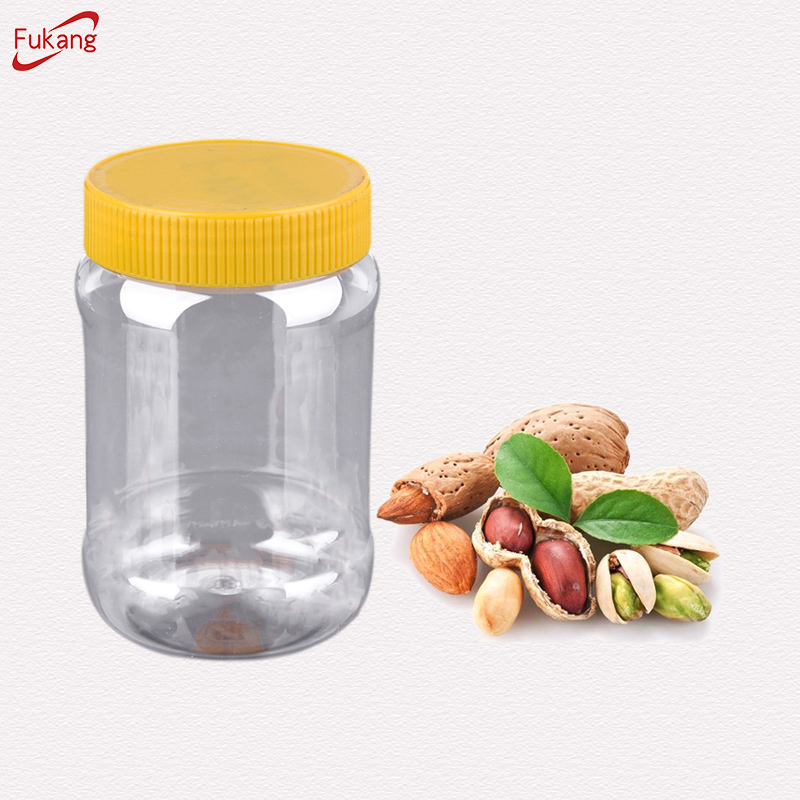 Wholesale 500ml clear plastic PET jars for food
