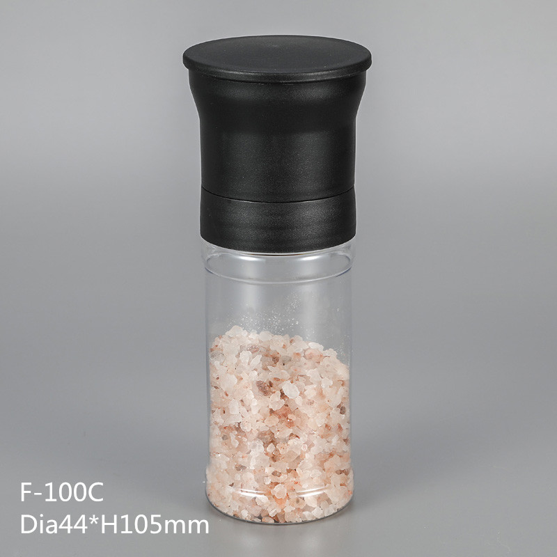 100ml Plastic Pepper and Salt mills with Ceramic grinder