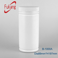 1000ml circular health product plastic bottle